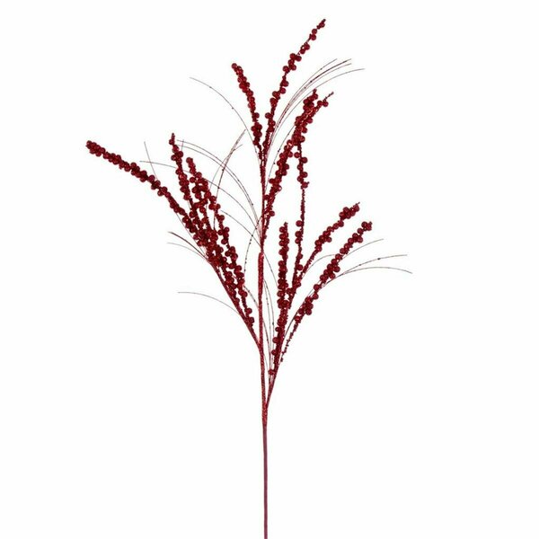 Dare2Decor 36 in. Red Berry Twig Glitter Spray, 6 Piece per Bag DA3269894